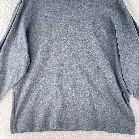 L.L. Bean Solid Gray Long Sleeve Turtle Neck Shirt Mens Pullover Stretch Size XL - Picture 4 of 16